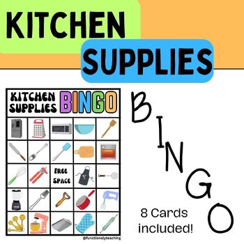 Cooking & Kitchen Supplies BINGO Game