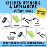 Kitchen Utensils & Appliances PICTURE CARDS! With & withou