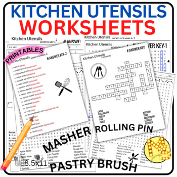 Kitchen Utensils Worksheets Crossword Word Scramble Word Search   Original 8727942 1 