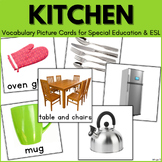 Kitchen Vocabulary Cards with Pictures Kitchen Tools Flash