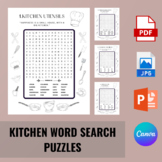 Kitchen Word Search Puzzles