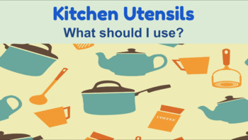 Preview of Kitchen Words: Choose the Utensil 