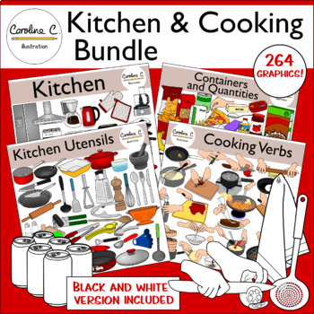 Preview of Kitchen and Cooking Clip Art Bundle