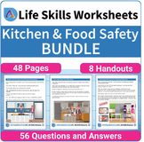 Kitchen and Food Safety Life Skills Bundle for High School