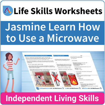 Preview of Kitchen and Food Safety SPED Life Skills - Jasmine Learns How to Use a Microwave