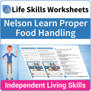 Preview of Kitchen and Food Safety SPED Life Skills Worksheets - Proper Food Handling
