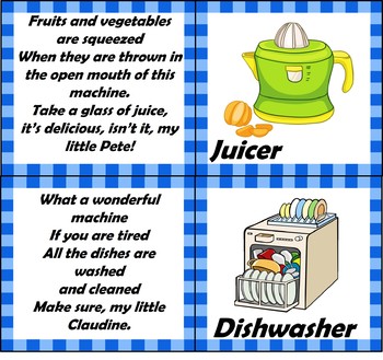 Kitchen riddles. by English - ESL -French-German teachers aids | TpT