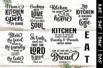 Funny Kitchen Sayings SVG Bundle, kitchen towel svg cut files, kitchen  decor svg bundle, handlettered, for cricut or silhouette
