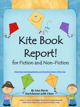 Preview of Kite Book Report Packet for Fiction and Non-Fiction