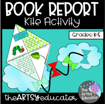 Preview of Kite Book Report Spring or Summer Craftivity!