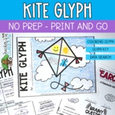 Kite Glyph - No Prep Activity - March