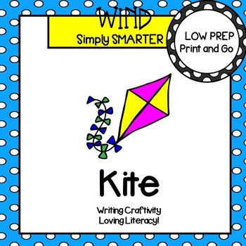 Preview of Kite Writing Cut and Paste Craftivity