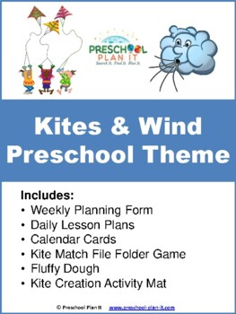 Preview of Kites and Wind Preschool Theme