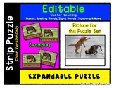 Kittens Playing - Expandable & Editable Strip Puzzle w/ Mu