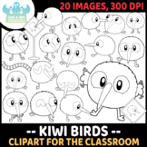 Kiwi Birds Digital Stamps (Lime and Kiwi Designs)