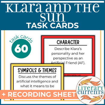 Preview of Klara and the Sun | Ishiguro | Analytical Task Cards | AP Lit and HS ELA