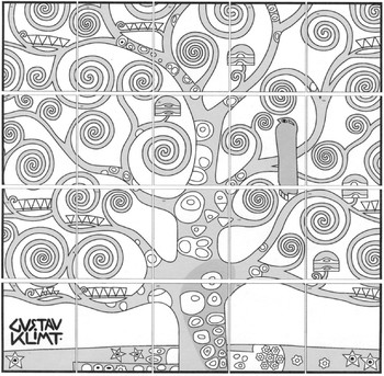 gustav klimt tree of life coloring page
