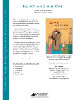 Preview of Klimt and His Cat (Berenice Capatti/Octavia Monaco) Discussion Guide