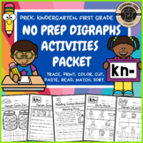 Kn Worksheet Packet - Digraphs Worksheets + Activities Pre