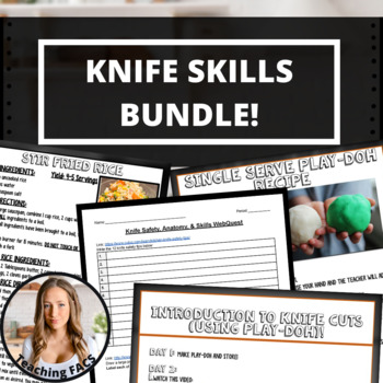 Preview of Knife Skills, Safety, and Cuts Bundle [FACS, FCS]