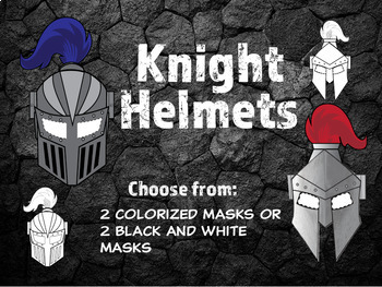 Preview of Knight Paper Masks  | Medieval Knight Helmet Craft