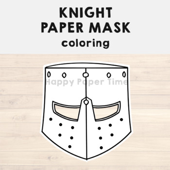 Fairytale Paper Masks Printable Coloring Craft Activity Costume