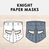 Fairytale Paper Masks Printable Coloring Craft Activity Costume Template