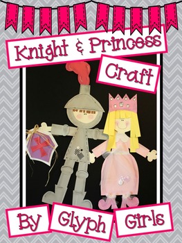 Preview of Knight and Princess Craft with Writing Options