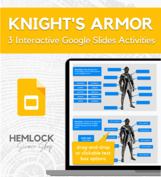 Preview of Knight's Armor - drag-and-drop, identify in Slides