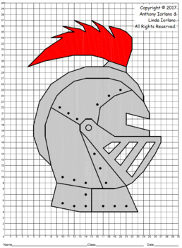 KC Chiefs' Helmet (1-Quadrant) Mystery Picture (Distance Learning)