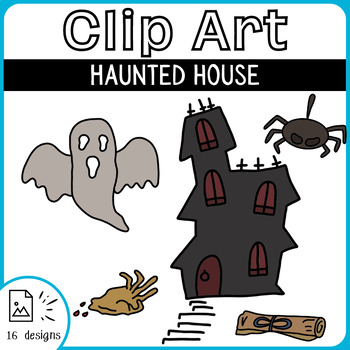 Preview of Haunted House Themed Clip Art