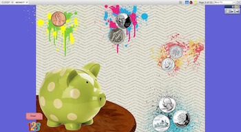 Preview of Knighton Creations - Coins & Money Intro & Practice Flipchart for Activeboards