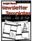 Knights/Castle Newsletter Template ***Editable***