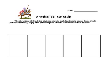 Preview of Knight's Tale Comic