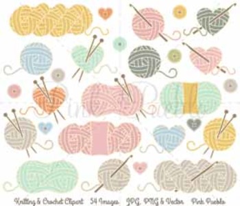 cute crochet clip art