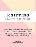 Knitting How To Packet