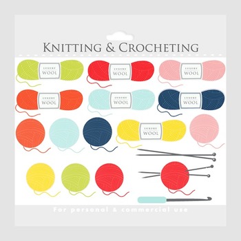 Knitting Clipart Crochet Clip Art Crocheting Knit Wool Knitting Needles Yarn