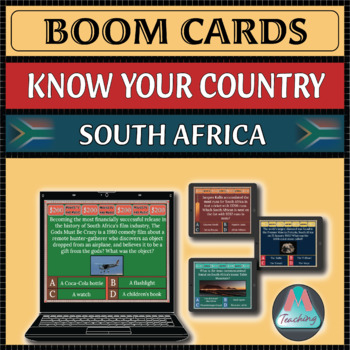 Preview of Know Your Country Quiz Boom Cards – South Africa