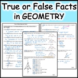 Know Your Facts about Properties in Geometry Common Core