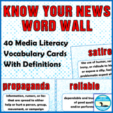 Know Your News: Media Literacy Word Wall for the Library o