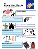 Know Your Rights Worksheet - Bill of Rights - FREE PDF