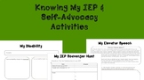 Knowing My IEP & Self-Advocacy Activities