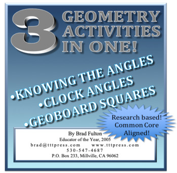 Preview of Knowing the Angles: Three Geometry Activities in One!