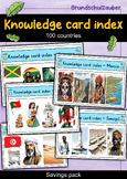 Knowledge card index - 100 countries - economy pack - mate