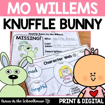 Preview of Knuffle Bunny Activities and Worksheets | Mo Willems Book Study