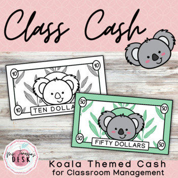 Preview of Koala Class Cash: Themed Money for Classroom Economy