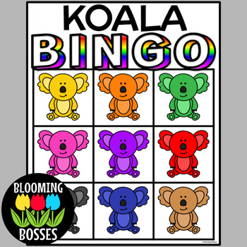 Preview of Koala Color Bingo
