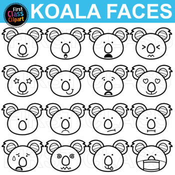 koala face clip art