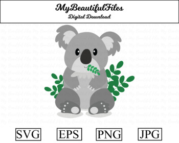 Download Koala Svg File For Your Project By Mybeautifulfiles Tpt