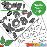Koala Word Crafts - Letter K Activities - Coloring Sheet & Craft